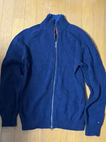 타미힐피거 니트 스웨터 더블 지퍼