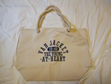 미사용 VAN 토트백 로프 손잡이  자켓