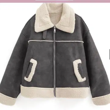 그레일 옷깃 2way 무스탕 자켓 gc283