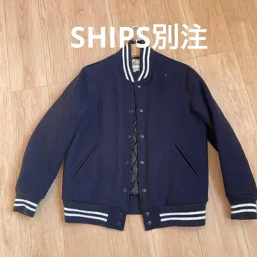 GBsports SHIPS 별주 네이비 바시티 자켓 S 사이즈