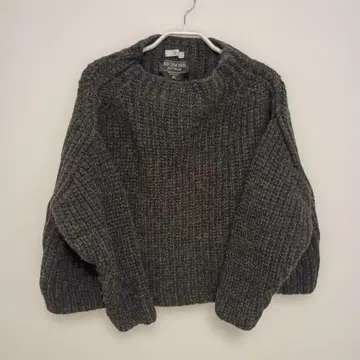 이에나 그레이 긴팔 니트 울 100% 영국제