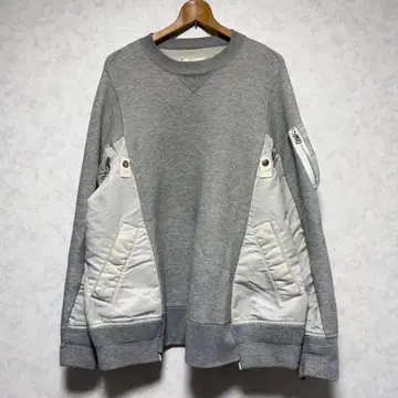 sacai 그레이 맨투맨 SCM-032 사이즈 2
