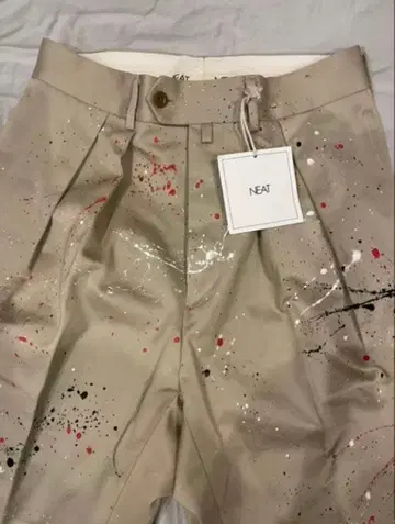 NEAT 유나이티드 애로우즈 별주 페인트 팬츠 44