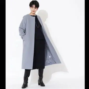 울 블렌드 노카라 코트 NATURAL BEAUTY BASIC