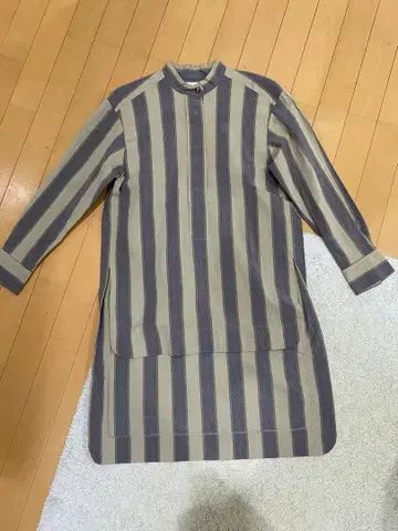 AEWEN MATOPH 이우엔마트프 스트라이프 롱 셔츠 36 사이즈