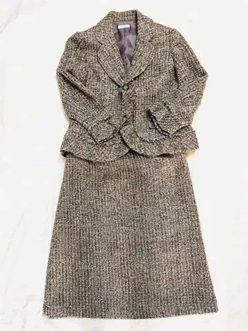 트위드 스커트 셋업