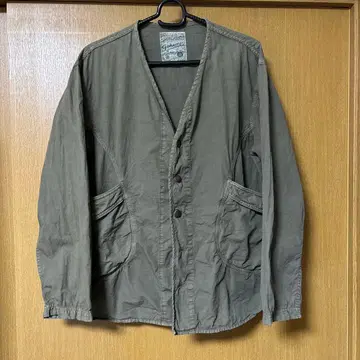 Gohemp 카키 노카라 자켓