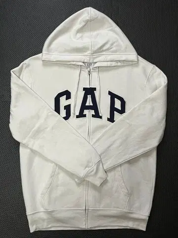 GAP 화이트 지퍼 후드티