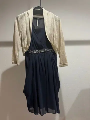 INFINE 포멀 원피스 가디건 세트