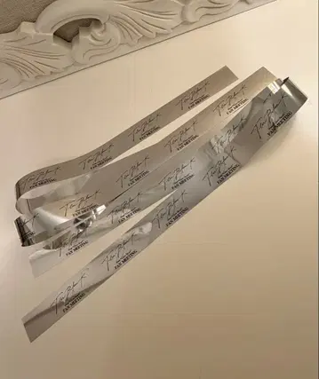 TENBLANK 팬미팅 은색 테이프 2개