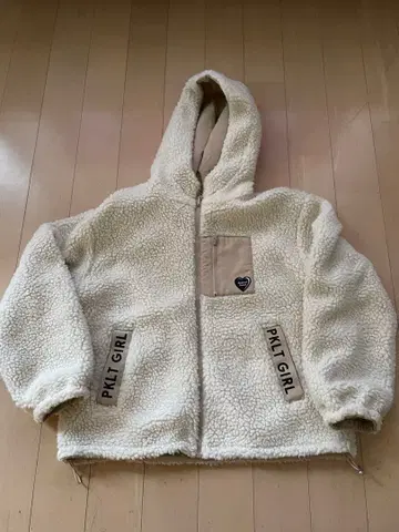 PKTL GIRL 플리스 자켓 S/160 크림