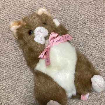 레트로 고양이 봉제 인형