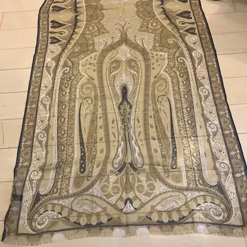 ETRO 페이즐리 무늬 스톨 실크 100%