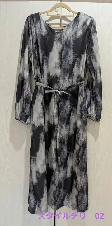 스타일 델리 타이다이 패턴 롱 원피스 02