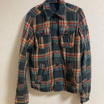 체크 자켓 abercrombie 체크 무늬