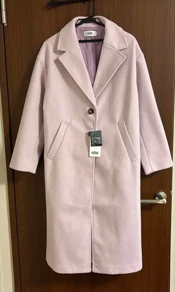 AZUL by MOUSSY 옅은 핑크 롱 코트
