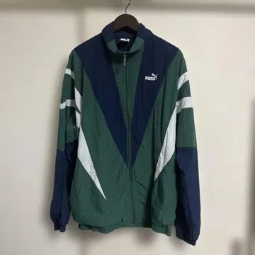 PUMA 나일론 자켓 XXL 그린/네이비