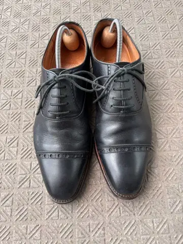 스코치 그레인 스트레이트 팁 비즈니스 슈즈 24.5cm EEE