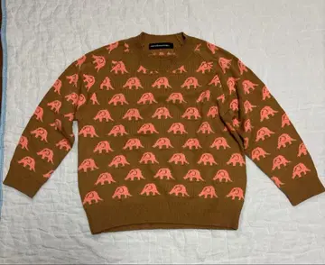 mercibeaucoup 코끼리 패턴 니트