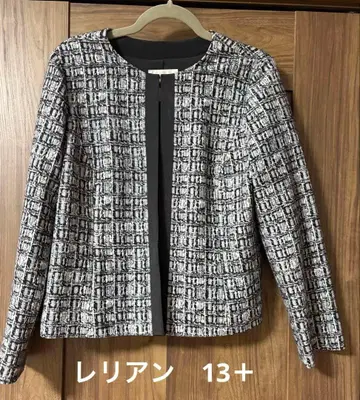 노카라 자켓 체크 레리안 13+