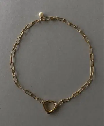 bleufume 블루퓨메 골드 하트형 펜던트 목걸이