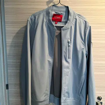 GUESS 라이트 그레이 집업 자켓 M