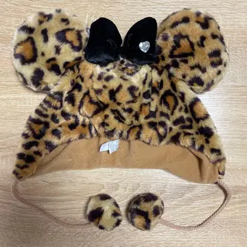 디즈니 팬캡 미니 레오파드 무늬 모자
