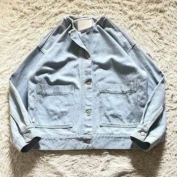 [ 새상품급 ] SHIPS any 데님 워크 자켓 노카라 F