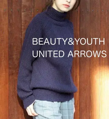BEAUTY&YOUTH UNITED ARROWS 로우 게이지 아제 터틀넥