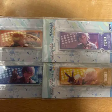 프로세카 x 앙스타 티켓풍 아크릴 키체인 4종