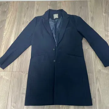 nano universe 네이비 체스터 코트