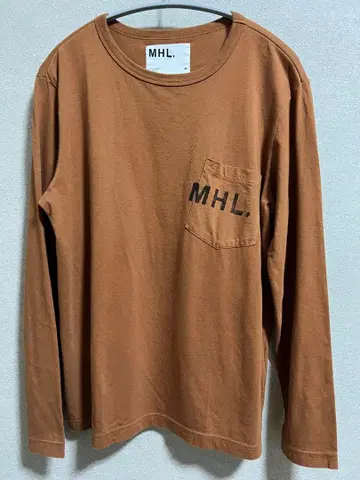 MHL. 브라운 긴팔 티셔츠 M