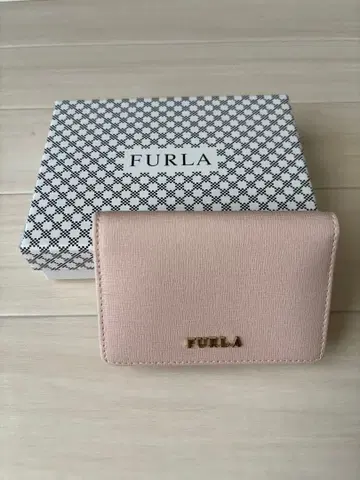 FURLA 명함지갑 핑크 가죽 카드 케이스