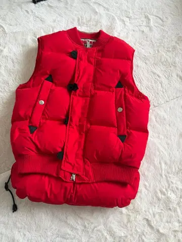 DSQUARED2 다운 베스트 사이즈 48 레드