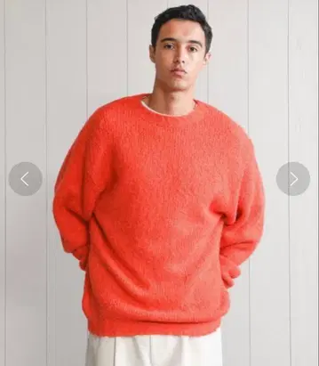 H BEAUTY&YOUTH 남성용 니트 오렌지