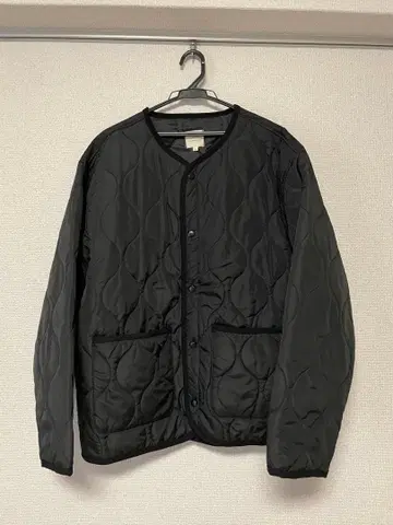 블랙 퀼팅 자켓