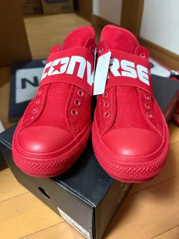 CONVERSE ALL STAR 100 레드 스니커즈