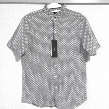 새상품 JOSEPH 조제프 반팔 셔츠 올 패턴 그레이 남성용