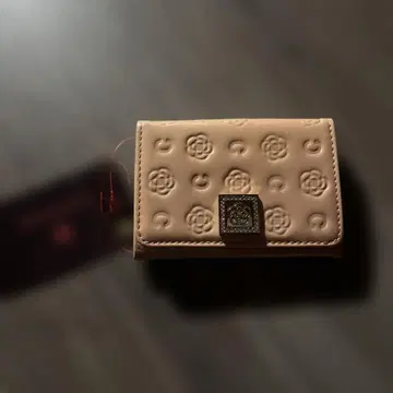 CLATHAS 엠보싱 명함지갑 카드 케이스 베이지