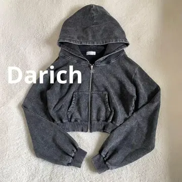 [ 새상품급 ] Darich 로고 가죽 맨투맨 앙상블 블랙 후드티만