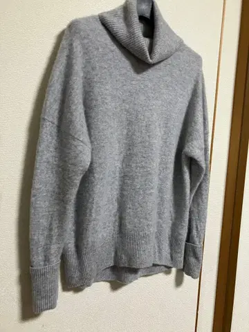 캐시미어 100% 하이넥 니트 바나나리퍼블릭 그레이