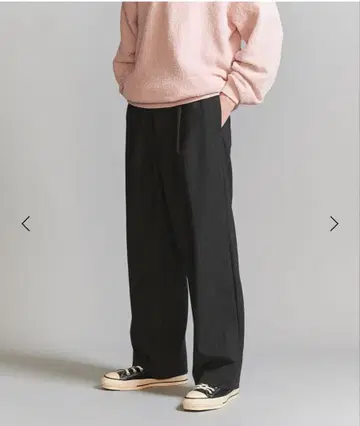 beauty&youth 스트라이프 1 플리츠 이지 팬츠