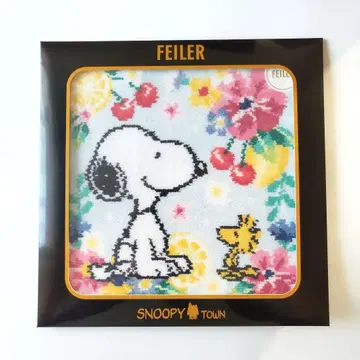 페이러 스누피 손수건 후르츠 플라워 미사용 새상품