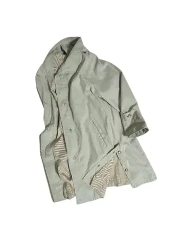 [ USED ] pale green long balmacaan coat