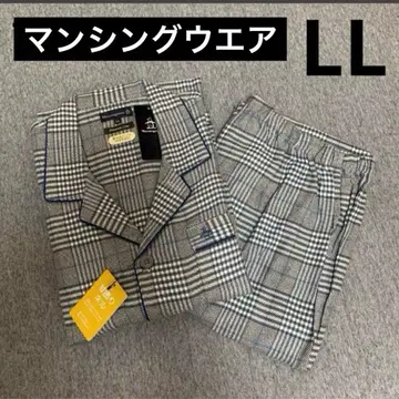 새상품, 먼싱웨어 두꺼운 원단 파자마 플란넬 원단 긴팔 LL