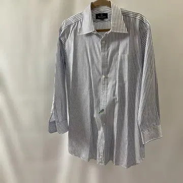 Aquascutum 스트라이프 긴팔 와이셔츠 43-82 클리닝 완료