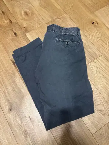 INCOTEX/빈티지 가공/코튼 치노 32인치 차콜 그레이