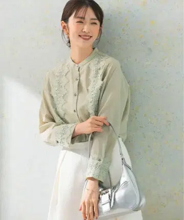 워셔블 디자인 레이스 셔츠 MINT 어반 리서치 로쏘 ROSSO