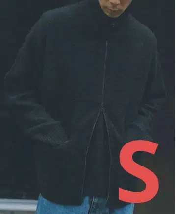 [ LIDNM ] 캐시미어 하드 밀드 집 베스트 (블랙) S