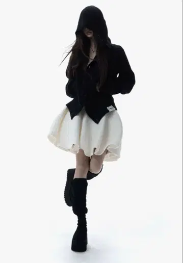 theredthread S tweed flare skirt